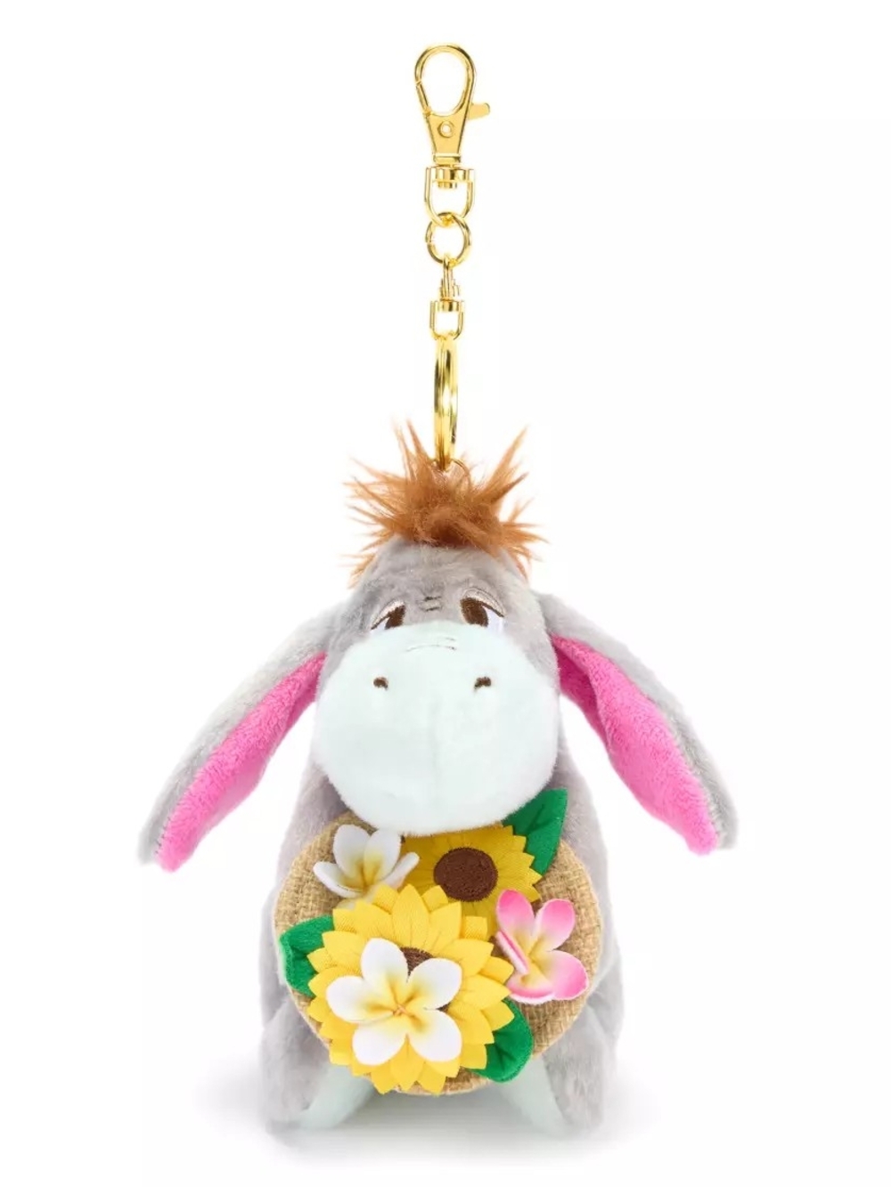 Eeyore Summertime Plush Keychain Bag Charm Winnie the Pooh 5'' Disney Store